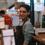 barista standing at the counter